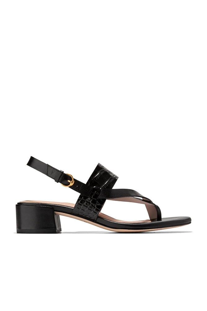 Cole Haan Anica Lux Thong Block-Heel Sandals