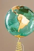 Light-Up Globe Glass Tree Topper