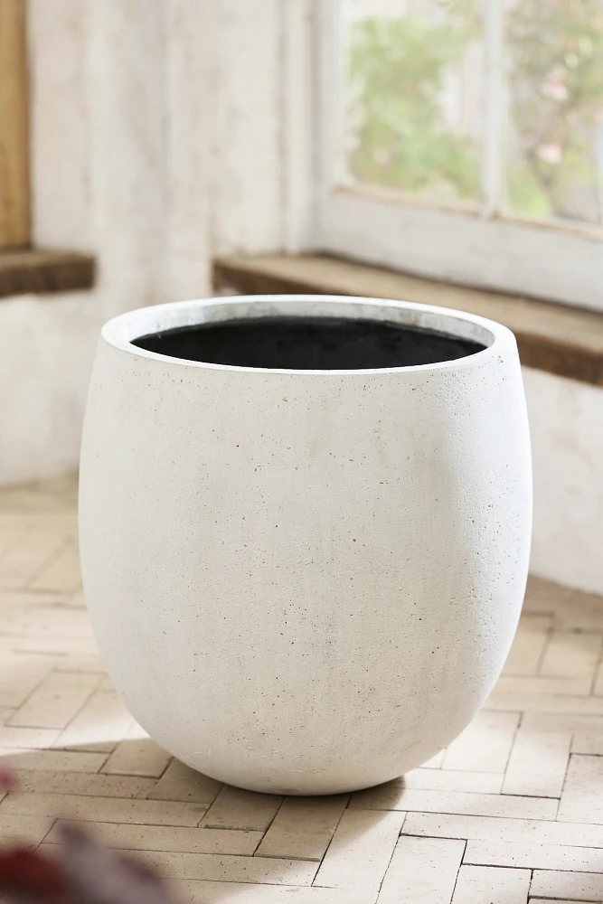 Fiber Rounded Egg Planter