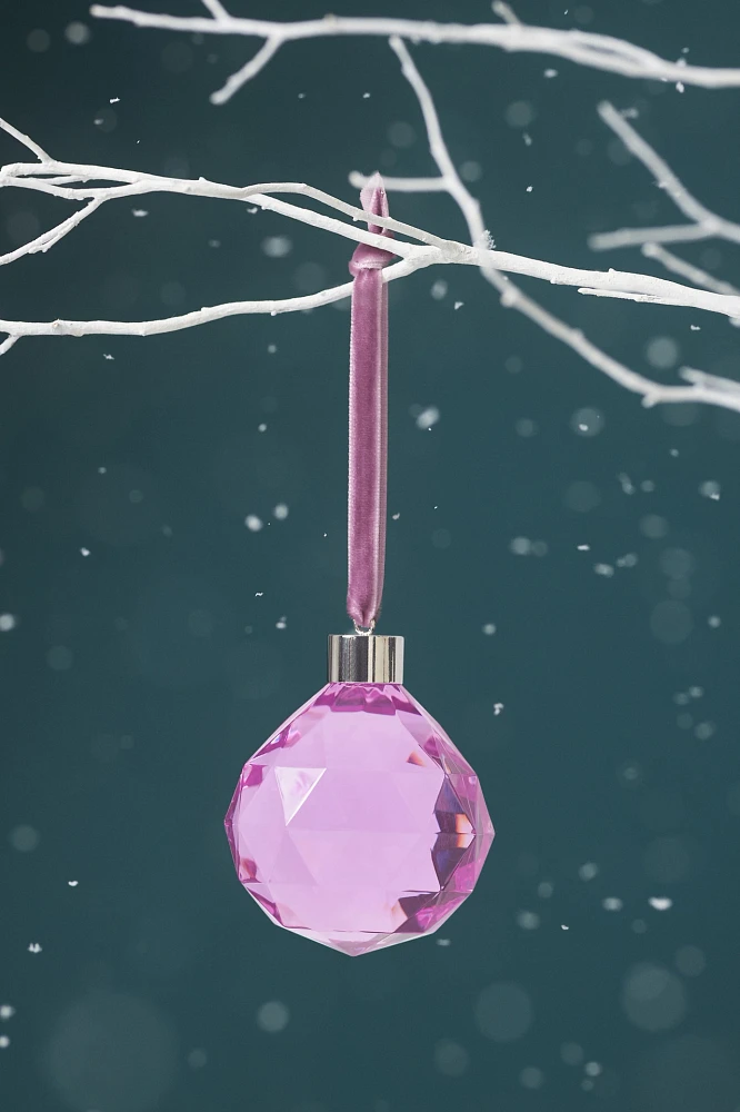 Faceted Acrylic Ball Ornament