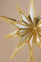 10-Point Gold Mirrored Star Tree Topper