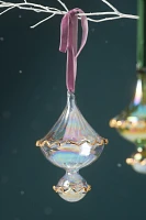 Ruffled Glass Bauble Ornament