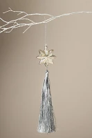 Shooting Star Glass Tinsel Ornament