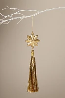 Shooting Star Glass Tinsel Ornament