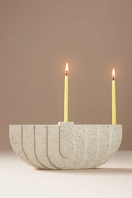 White Cement Menorah