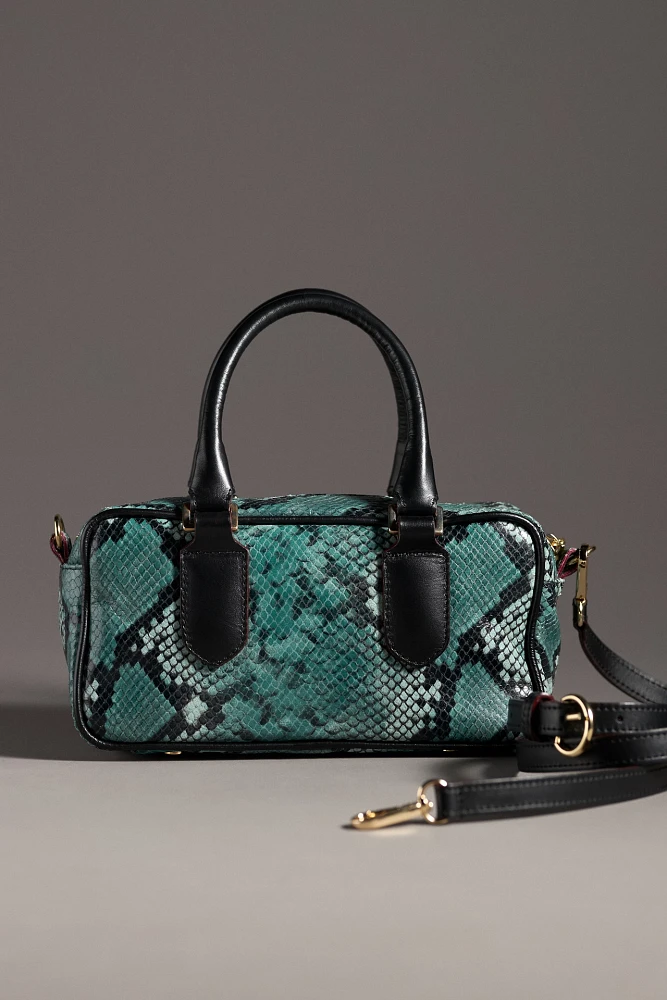 Frances Valentine Paulie Python Box Bag