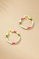 Anna + Nina Flower Child Hoop Earrings