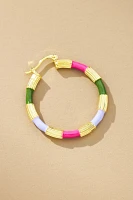 Anna + Nina Flower Child Hoop Earrings