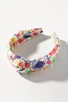 Everly Watercolor Vase Knot Headband