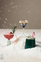 Glass Cocktail Ornaments, Set of 3