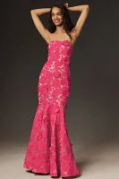 Helsi Jessica Strapless 3D Floral Mermaid Maxi Dress