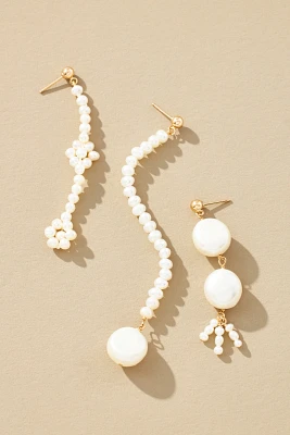 Galley Los Angeles Pearl Stack Set Earrings