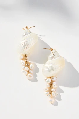 Galley Los Angeles Meg Shell Earrings