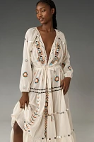 By Anthropologie Boho Embellished Kaftan