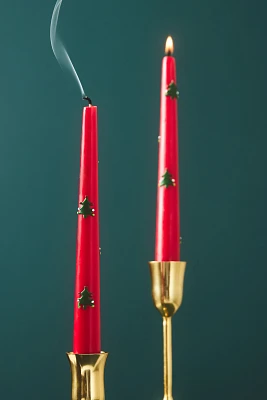 Icon Holiday Taper Candles, Set of 2