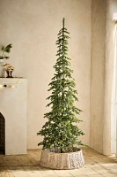 Faux Pre-Lit Floor Length Alpine Fir