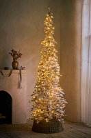 Faux Flocked Pre-Lit Alpine Fir