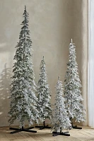 Faux Flocked Pre-Lit Alpine Fir