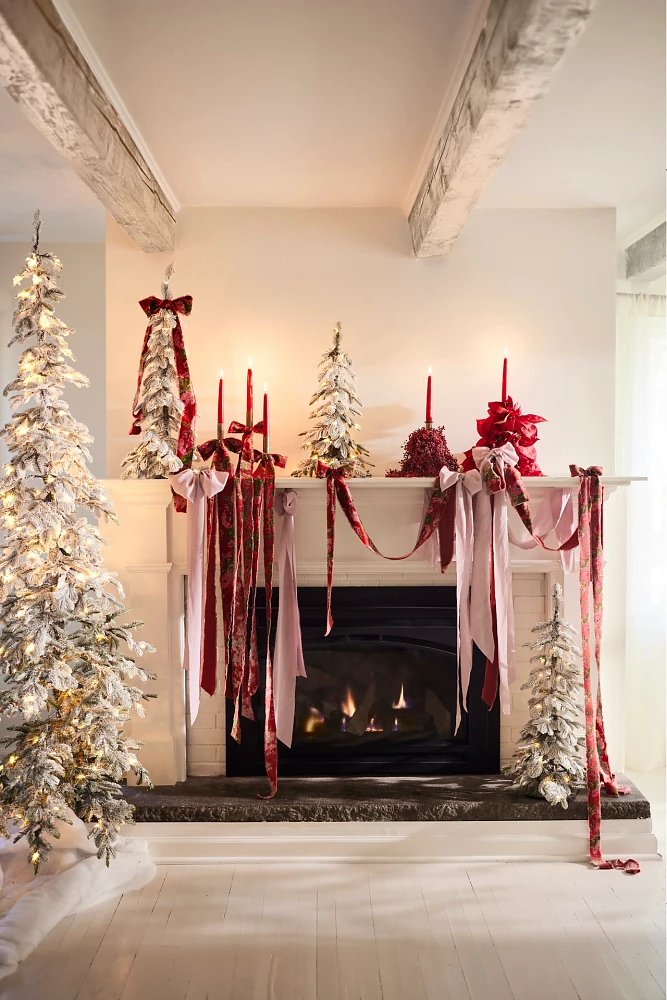 Faux Snowy Pre-Lit Alpine Fir