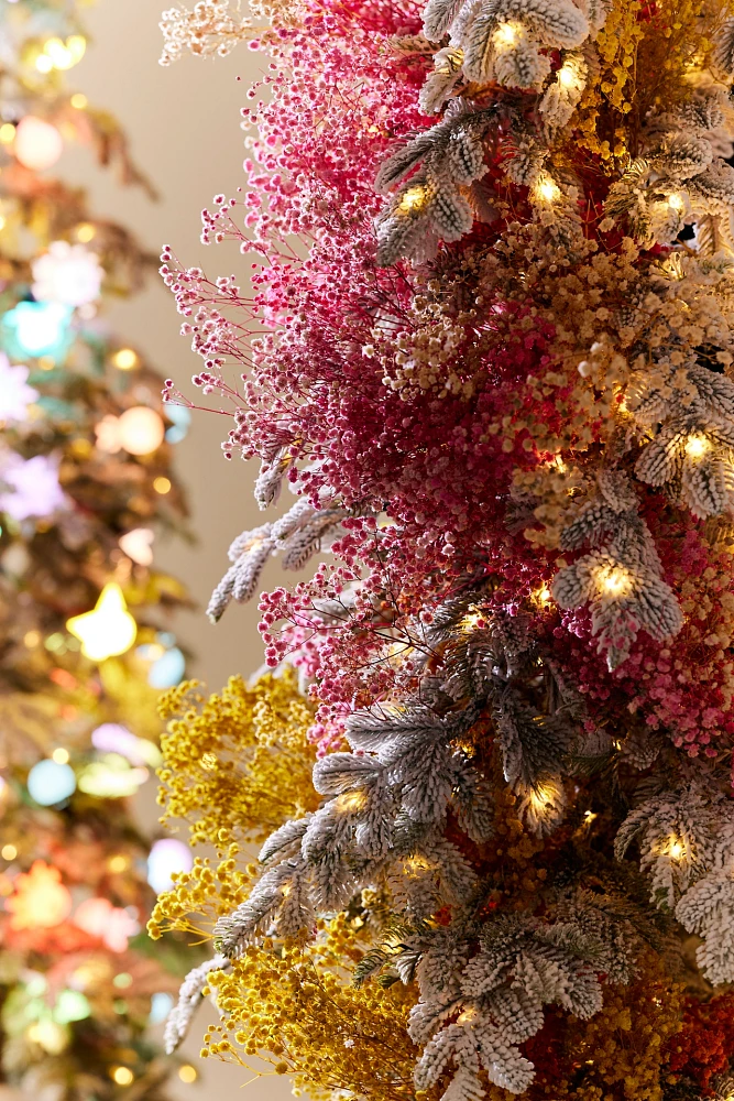 Faux Snowy Pre-Lit Alpine Fir