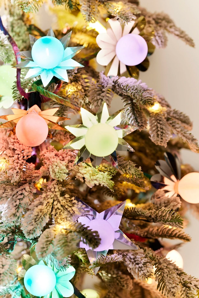 Faux Snowy Pre-Lit Alpine Fir