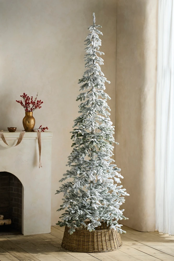 Faux Snowy Pre-Lit Alpine Fir