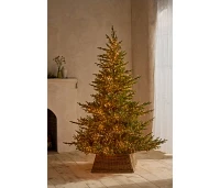 Faux Twinkling Pre-Lit Norway Spruce