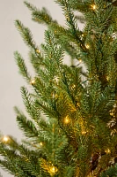 Faux Twinkling Pre-Lit LED Norway Spruce Stake, 3’