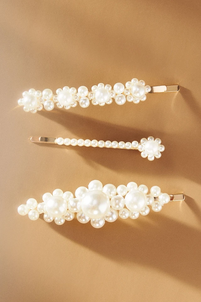 By Anthropologie Weddings Pearl Bobby Pins, Set of 3 | The  display picture 1