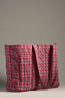 Damson Madder Checked Tote Bag