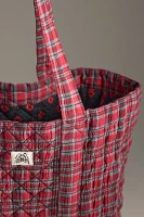 Damson Madder Checked Tote Bag