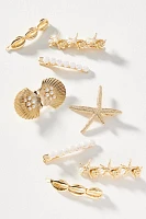 Sea Life Hair Clips, Set of 8