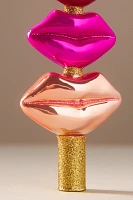 Lips Glass Tree Topper