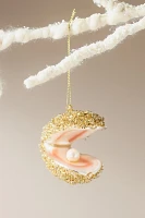 Oyster Shell Glass Ornament 