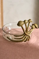 Metal + Glass Mushroom Bowl