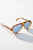 Clare V. Lizzie Aviator Sunglasses