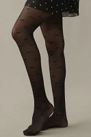 High Heel Jungle Love Velvet Flocking Premium Tights