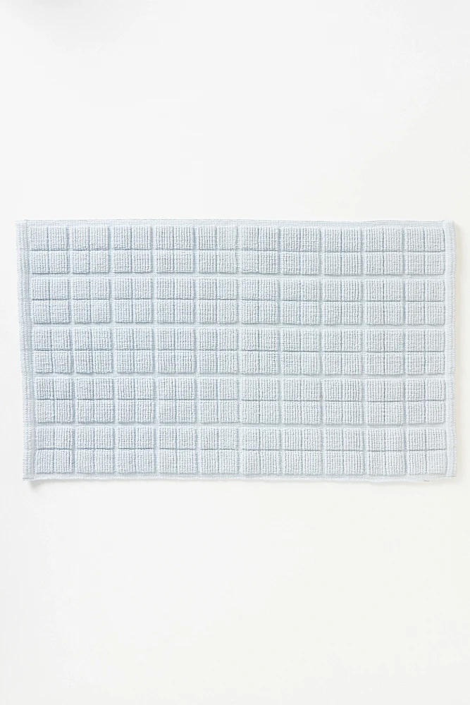 Marie Cotton Grid Bath Mat