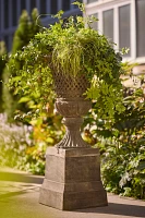 Cast Iron Lattice Urn