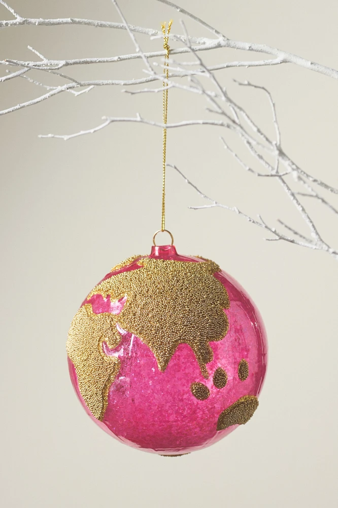 Pink Earth Ornament