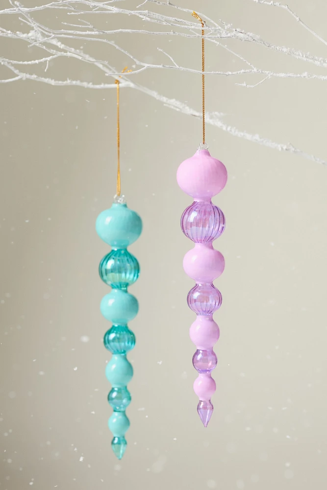 Sugar Plum Icicle Ornament