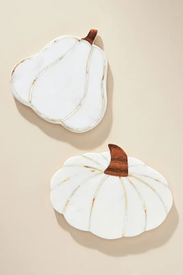 Marble Pumpkin Coaster