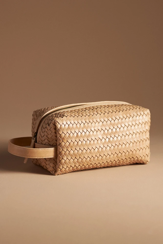 Bembien Pouchette Woven Leather Cosmetic Bag