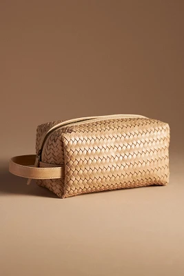 Bembien Pouchette Woven Leather Cosmetic Bag