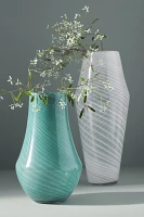 Mera Soda Lime Glass Swirl Vase