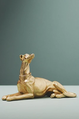 Gold Greyhound Dog Decorative Object