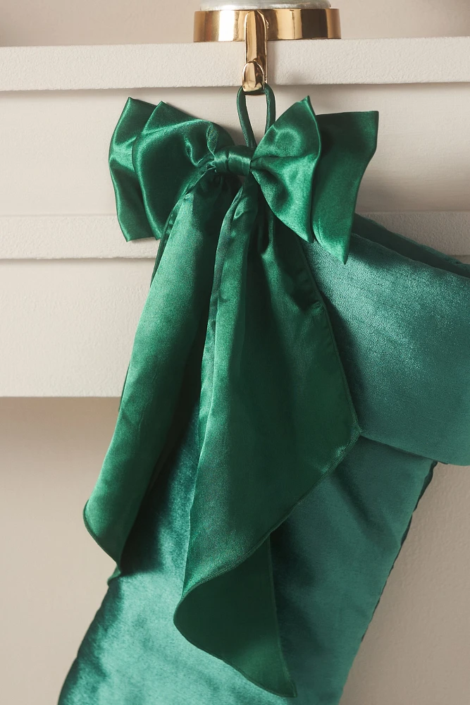 Velvet Bow Stocking