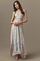 ASTR The Label Primrose Floral Strappy-Back Maxi Dress