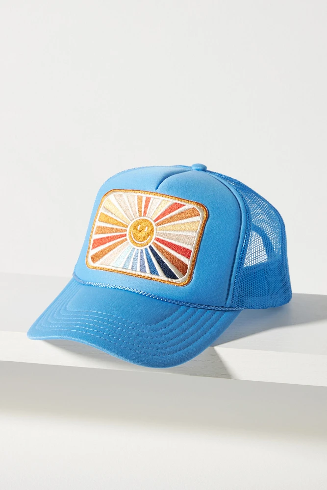 Friday Feelin Happy Rays Trucker Hat