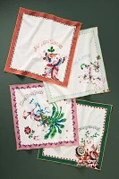 Phannapast Taychamaythakool x Anthropologie Twelve Days of Christmas Cotton Napkins, Set of 12